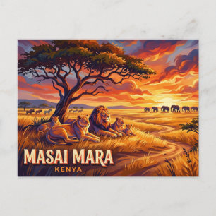 Masai Mara Nationaal Reservaat Kenia Briefkaart
