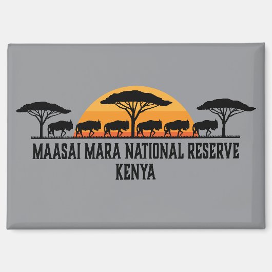 Masai Mara Nationaal Reservaat Kenia Magneet (Voorkant)