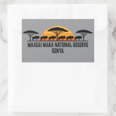 Masai Mara Nationaal Reservaat Kenia Rechthoekige Sticker (Tas)