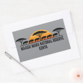 Masai Mara Nationaal Reservaat Kenia Rechthoekige Sticker (Envelop)