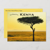 Masai Mara National Reserve in het Briefkaart Keni (Voorkant / Achterkant)