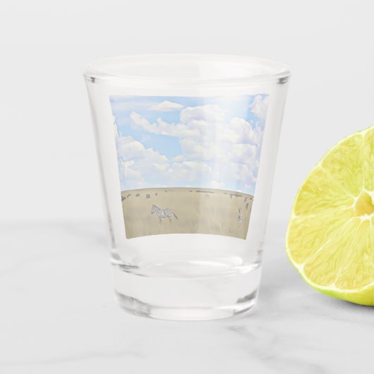 Masai Mara Zebra Shot Glas (Achterkant)