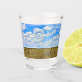 Masai Mara Zebra Shot Glas (Voorkant)