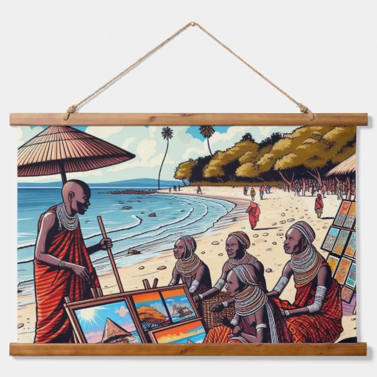 MASAI MUUR HANGING TAPIJT HANGEND WANDKLEED (Voorkant)