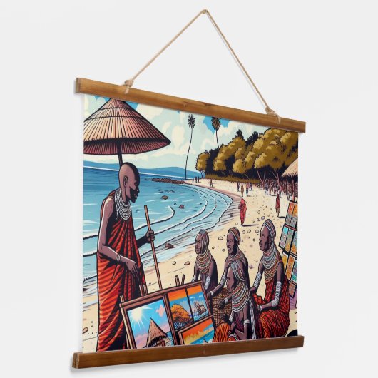 MASAI MUUR HANGING TAPIJT HANGEND WANDKLEED (Gebogen)