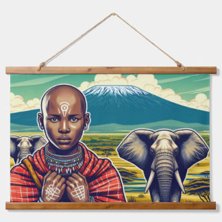 MASAI MUUR HANGING TAPIJT HANGEND WANDKLEED