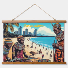 Masai Trades mannen Tapestry Hangend Wandkleed