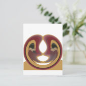 Masai Tribal Whirl Art Print Briefkaart (Staand voorkant)