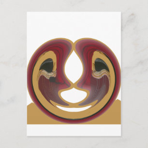 Masai Tribal Whirl Art Print Briefkaart