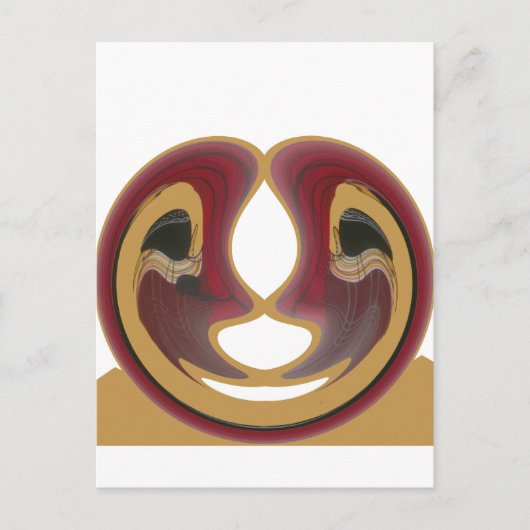 Masai Tribal Whirl Art Print Briefkaart (Voorkant)