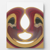 Masai Tribal Whirl Art Print Fotoplaat (Voorkant)