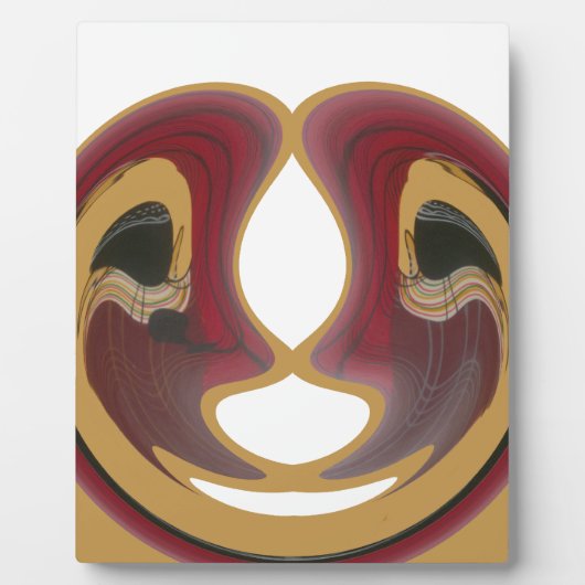 Masai Tribal Whirl Art Print Fotoplaat (Voorkant)