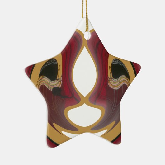 Masai Tribal Whirl Art Print Keramisch Ornament (Rechts)