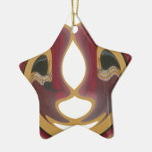 Masai Tribal Whirl Art Print Keramisch Ornament (Links)