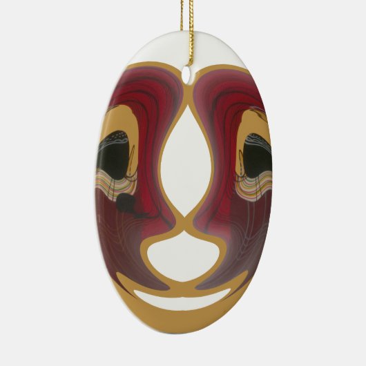 Masai Tribal Whirl Art Print Keramisch Ornament (Rechts)