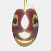 Masai Tribal Whirl Art Print Keramisch Ornament (Links)