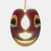 Masai Tribal Whirl Art Print Keramisch Ornament (Voorkant)