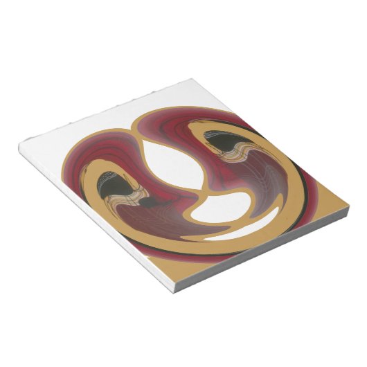 Masai Tribal Whirl Art Print Notitieblok (Schuin)