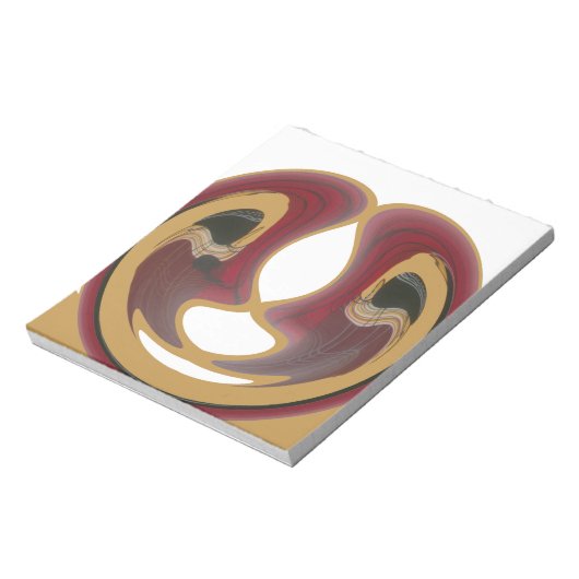 Masai Tribal Whirl Art Print Notitieblok (Linkerzijde)