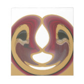 Masai Tribal Whirl Art Print Notitieblok (Voorkant)