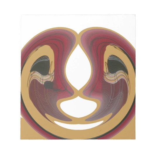 Masai Tribal Whirl Art Print Notitieblok (Voorkant)