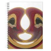 Masai Tribal Whirl Art Print Notitieboek (Voorkant)