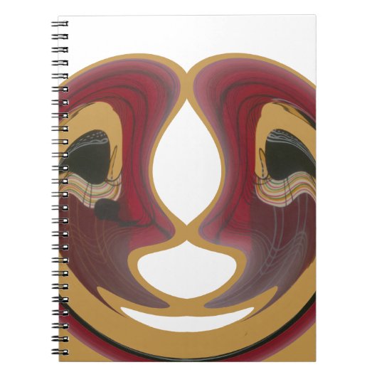 Masai Tribal Whirl Art Print Notitieboek (Voorkant)