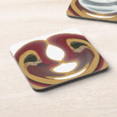 Masai Tribal Whirl Art Print Onderzetter (Linkerzijde)