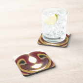 Masai Tribal Whirl Art Print Onderzetter (Rechterzijde)