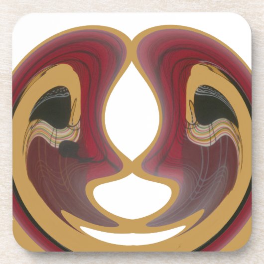 Masai Tribal Whirl Art Print Onderzetter (Voorkant)