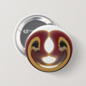 Masai Tribal Whirl Art Print Ronde Button 5,7 Cm (Voorkant /achterkant)