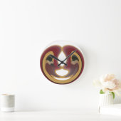 Masai Tribal Whirl Art Print Ronde Klok (Huis)