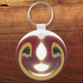 Masai Tribal Whirl Art Print Sleutelhanger (Voorkant)