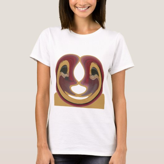 Masai Tribal Whirl Art Print T-shirt (Voorkant)