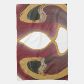 Masai Tribal Whirl Art Print Theedoek (Verticaal)