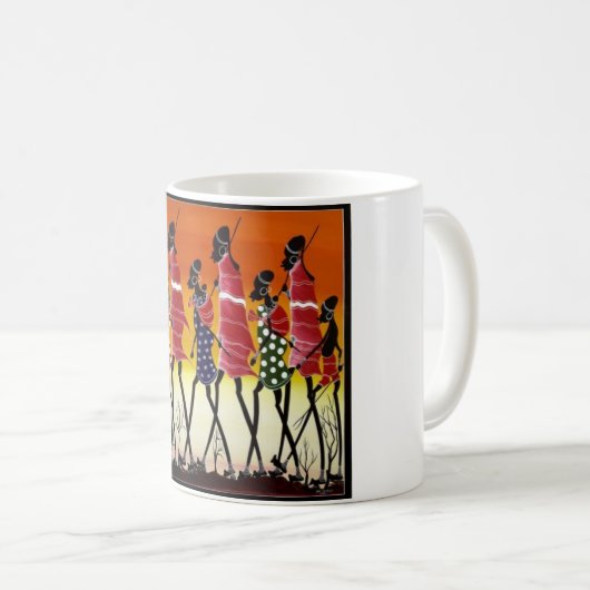 Masai Tribe Coffee Mugs Koffiemok (Voorkant rechts)