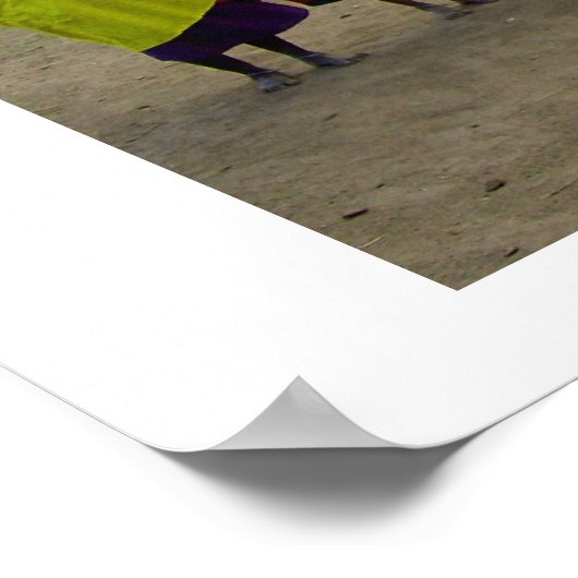 MASAI VROUWEN IN KENIA AFRIKA POSTER (Hoek)