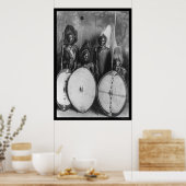Masai Warriors Kenia, Afrika 1920 Poster (Keuken)
