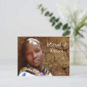 Masai Woman of Kenya Briefkaart (Staand voorkant)