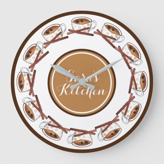 Masala Chai Teacup Indian Spiced Black Tea Cuppa Grote Klok (Voorkant)