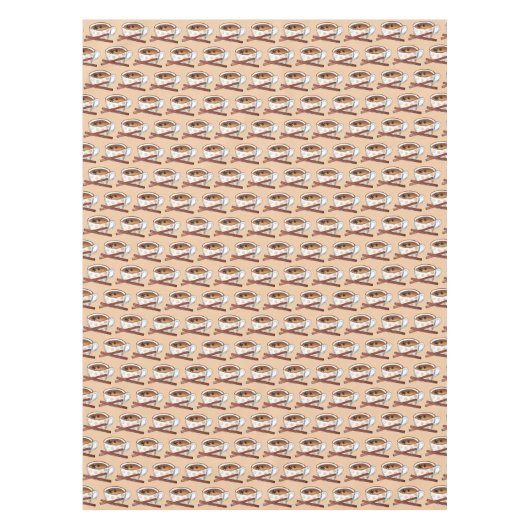 Masala Chai Teacup Indian Spiced Black Tea Cuppa Tafelkleed (Voorkant)