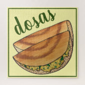 Masala Dosas Zuid-Indische voedselCuisine Potato D Legpuzzel (Verticaal)