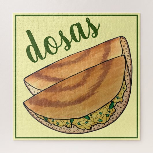 Masala Dosas Zuid-Indische voedselCuisine Potato D Legpuzzel (Verticaal)
