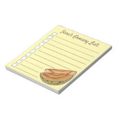 Masala Dosas Zuid-Indische voedselCuisine Potato D Notitieblok (Linkerzijde)