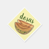 Masala Dosas Zuid-Indische voedselCuisine Potato D Servet (Hoek)