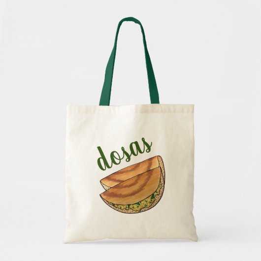 Masala Dosas Zuid-Indische voedselCuisine Potato D Tote Bag (Voorkant)