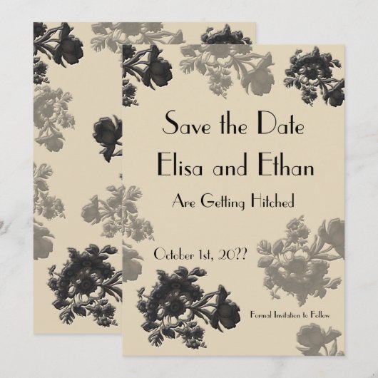 Masala Flora Bewaar de datum Kaart (Voorkant / Achterkant)