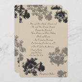 Masala Flora Wedding Kaart (Voorkant / Achterkant)