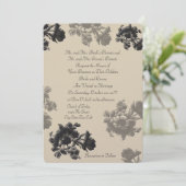 Masala Flora Wedding Kaart (Staand voorkant)