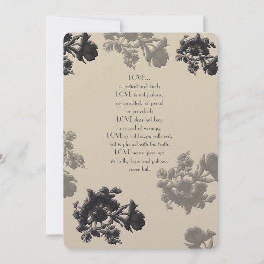 Masala Flora Wedding Kaart (Achterkant)